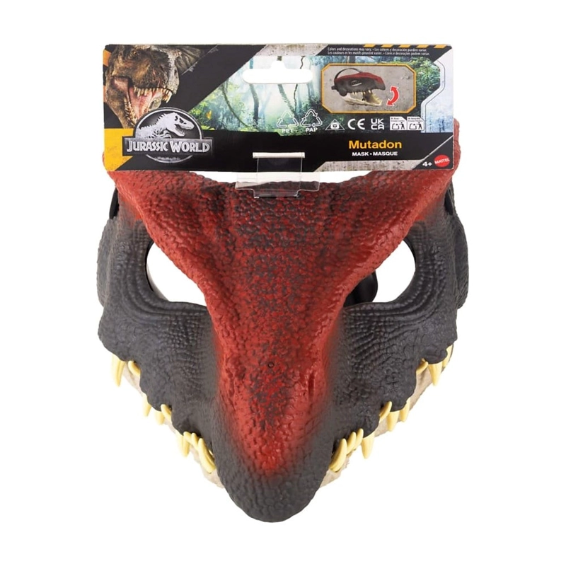 JURASSIC WORLD MASCARA DINOSAURIO MUTA MANDIBULA CORREA - 6