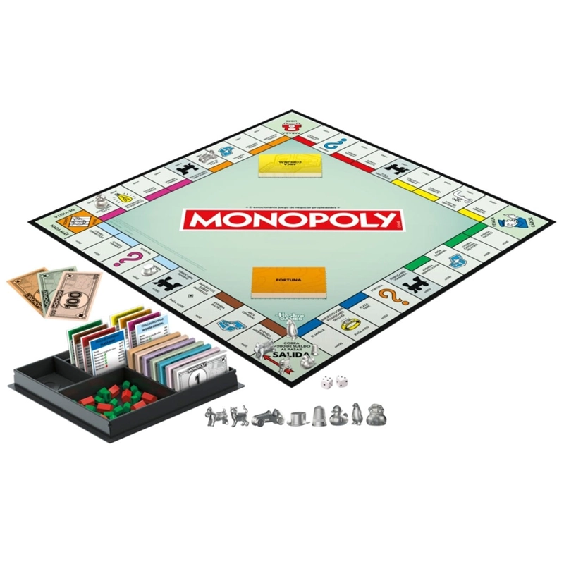 JUEGO DE MESA MONOPOLY CL�SICO HASBRO - 1