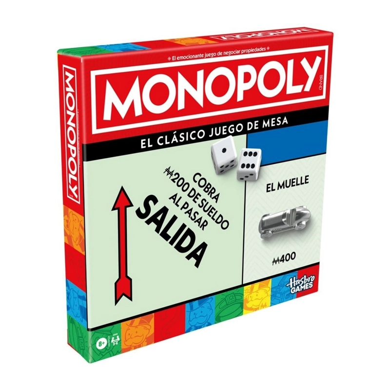 JUEGO DE MESA MONOPOLY CL�SICO HASBRO - 2
