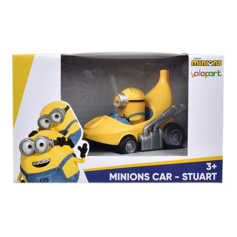 VEHICULO A FRICCION CON FORMA DE BANANA MINIONS - STUART - 3