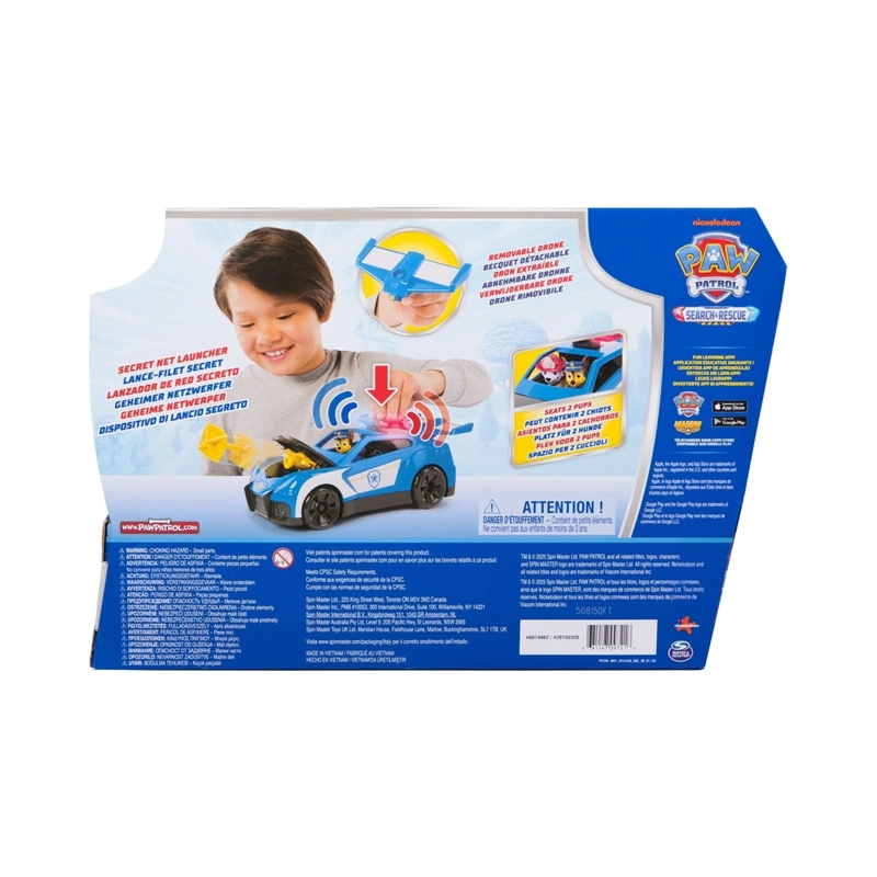 PAW PATROL SEARCH & RESCUE VEHICULO BUSQUEDA Y RESCATE CHASE - 3