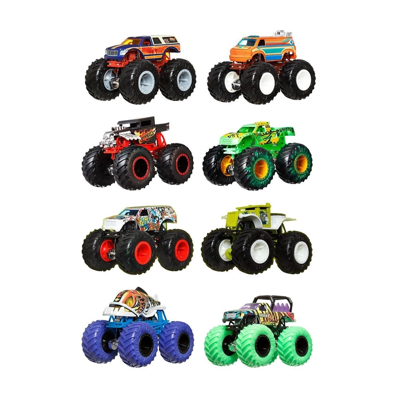 HOT WHEELS MONSTER TRUCKS ESCALA 1:64 - FUNNY FEELINGS VS MOOD CRUSHER - 2