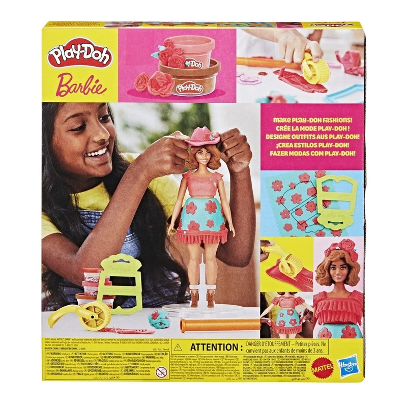 PLAY-DOH BARBIE MUÑECAS - ROSAS Y CERQUILLOS - 6