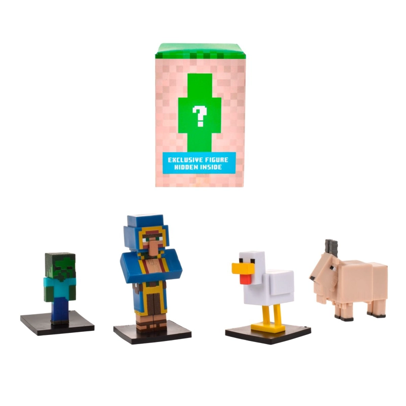 SET 5 FIGURAS 6 CMS TOPPEEZ MINECRAFT - COMERCIANTE - 1