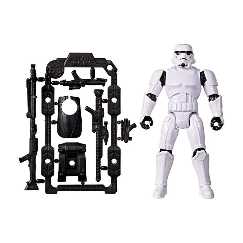 FIGURA STAR WARS CON ACCESORIO SAGA - STORMTROOPER - 1