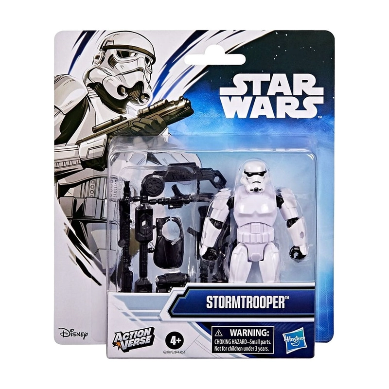FIGURA STAR WARS CON ACCESORIO SAGA - STORMTROOPER - 2