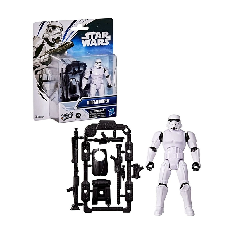 FIGURA STAR WARS CON ACCESORIO SAGA - STORMTROOPER - 3
