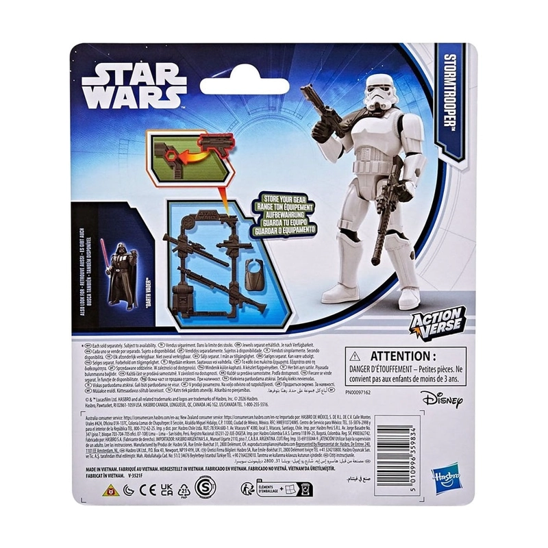 FIGURA STAR WARS CON ACCESORIO SAGA - STORMTROOPER - 4