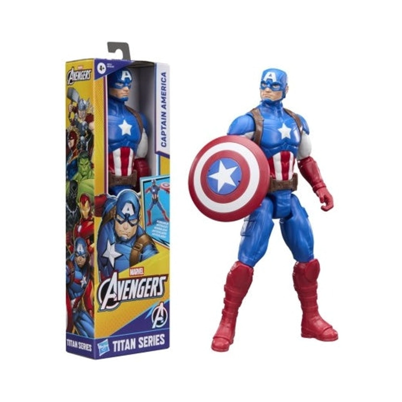 (MARVEL) FIGURA AVENGERS MARVEL TITAN HERO - CAPITAN AMERICA - 1