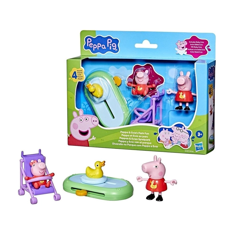 PEPPA PIG PLAYSET - PEPPA Y EVIE VAN AL PARQUE - 3