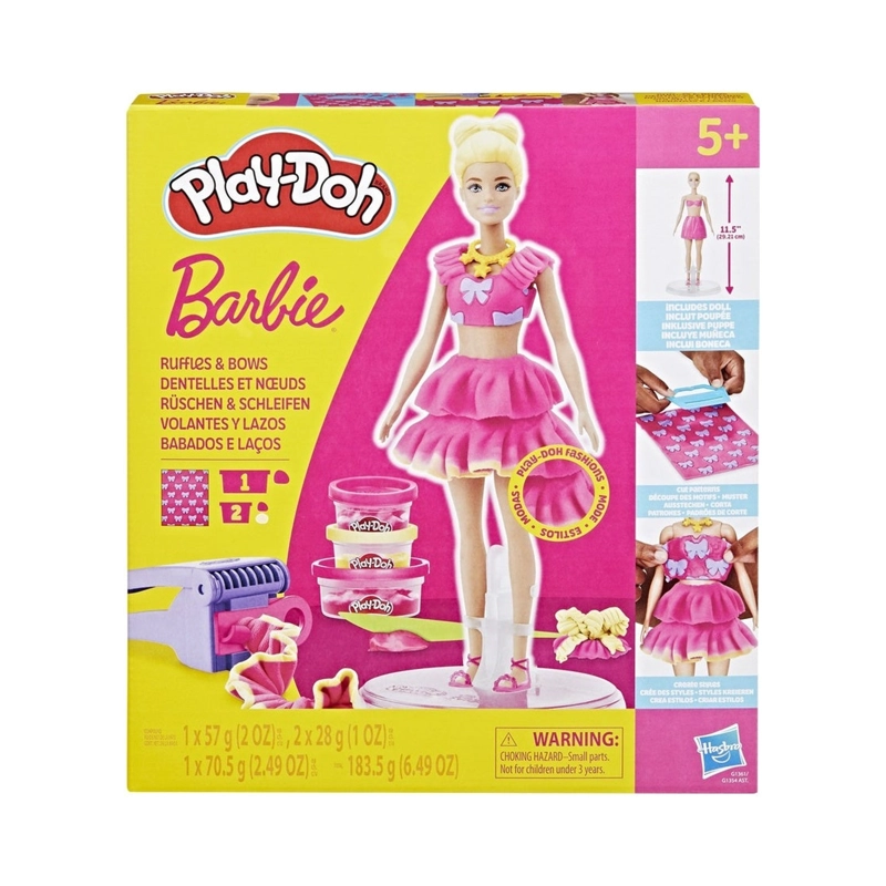 PLAY-DOH BARBIE MUÑECAS - VOLANTES Y LAZOS - 1