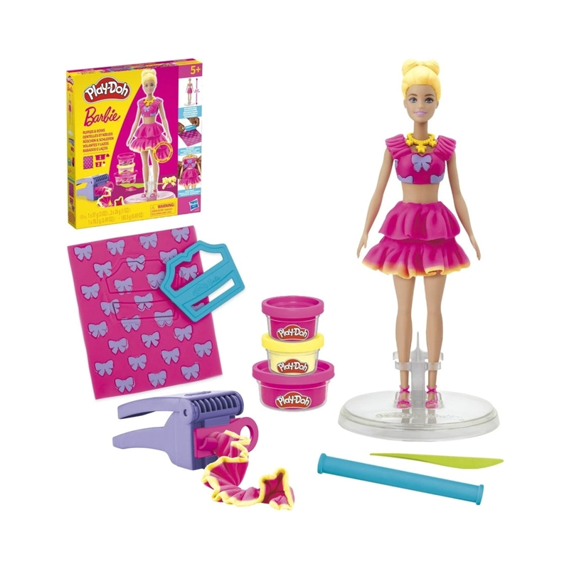 PLAY-DOH BARBIE MUÑECAS - VOLANTES Y LAZOS - 2