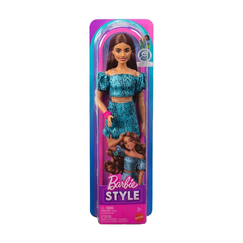 BARBIE FASHIONISTAS - BARBIE N°250 VESTIDO TURQUESA - 5