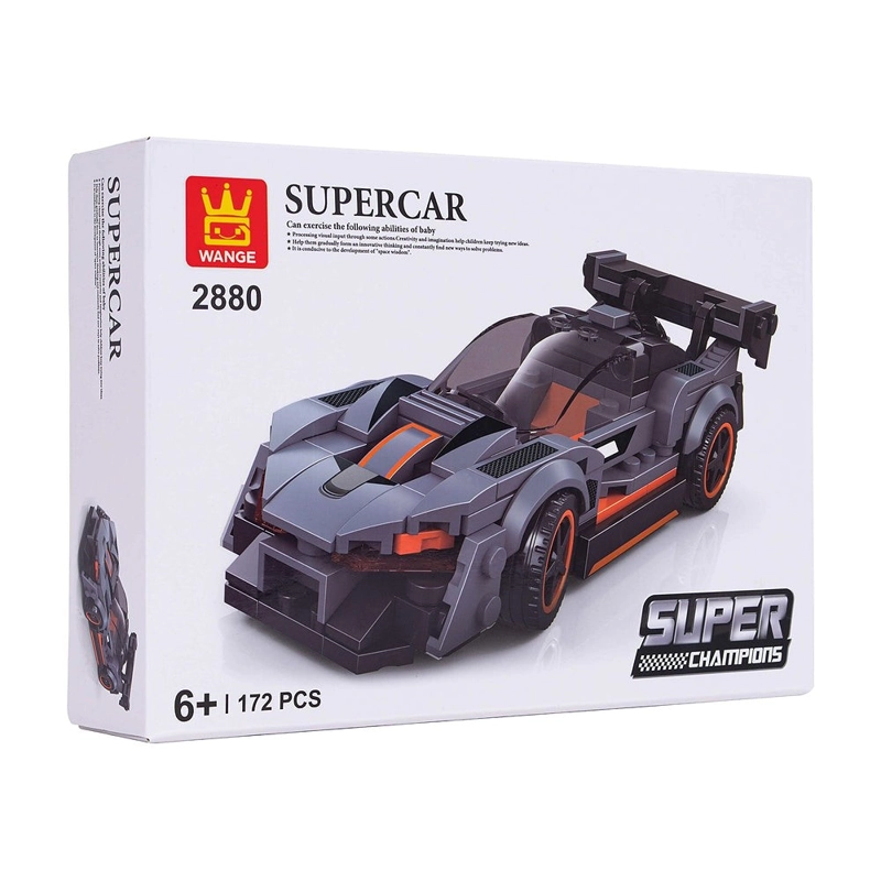 SUPER AUTO DEPORTIVO NEGRO ARMABLE WANGE - 1