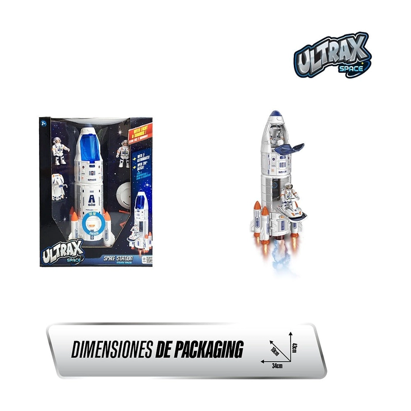 JUGUETE NAVE ESPACIAL DE 38 CM ULTRAX CON LUCES Y SONIDOS - 3