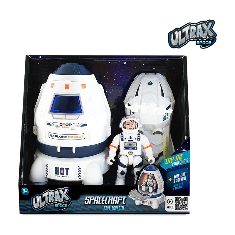 JUGUETE NAVE ESPACIAL  ULTRAX CON LUCES Y SONIDOS 1 ASTRONAUTA - 2