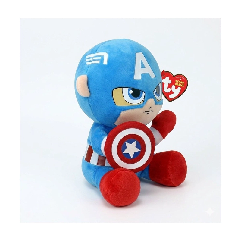 TY BEANIE BABIES MARVEL CAPITAN AMERICA REGULAR - 2