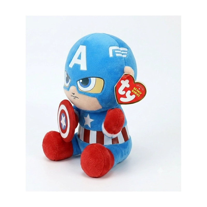 TY BEANIE BABIES MARVEL CAPITAN AMERICA REGULAR - 3