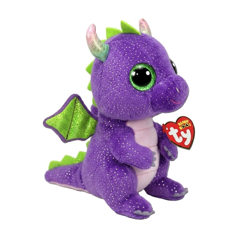 TY BEANIE BOOS DAPHNE DINOSAURIO VIOLETA REGULAR - 2