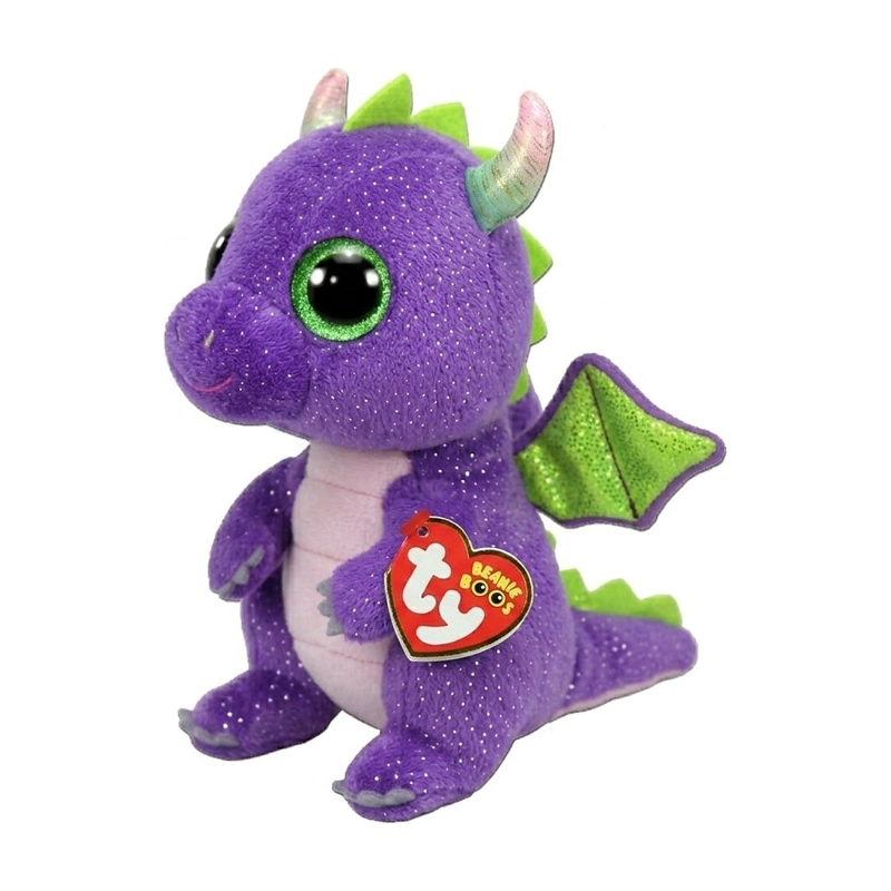 TY BEANIE BOOS DAPHNE DINOSAURIO VIOLETA REGULAR - 3