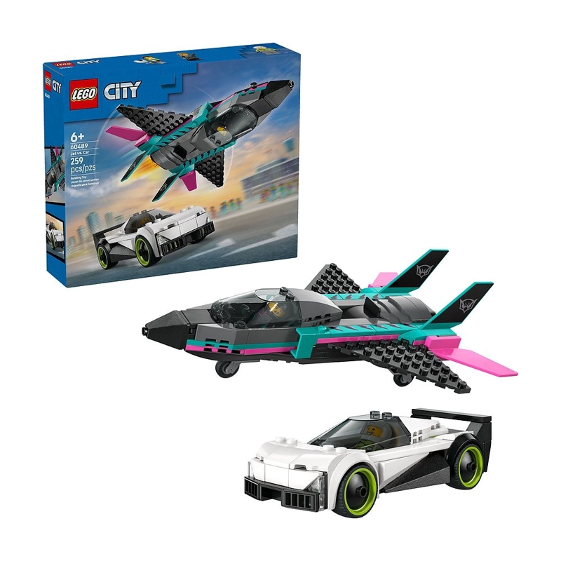AVION JET VS AUTO LEGO CITY - 1