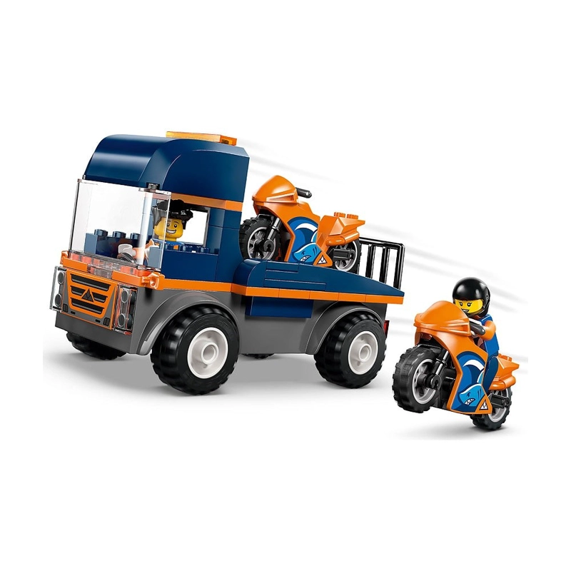 CAMION DE TRANSPORTE DE MOTOS LEGO CITY - 4
