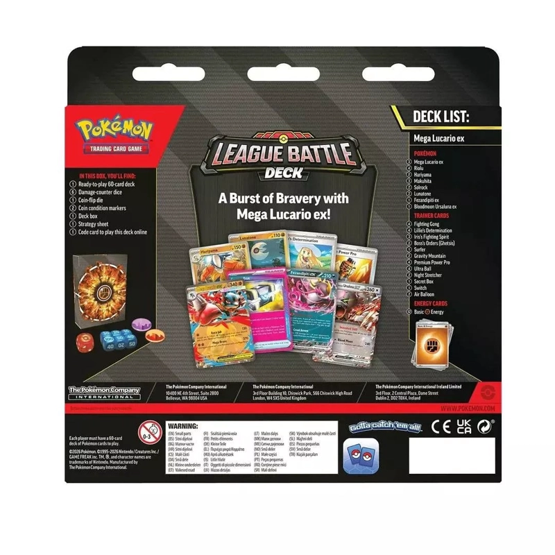 POKEMON TCG MEGA LUCARIO EX LEAGUE BATTLE DECK ING - 2