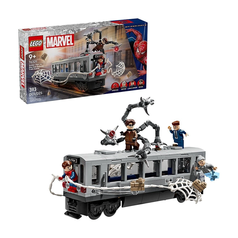 SPIDER-MAN VS DOC OCK ESCENA DEL TREN SUBTERRANEO LEGO SUPER HEROES MARVEL - 1