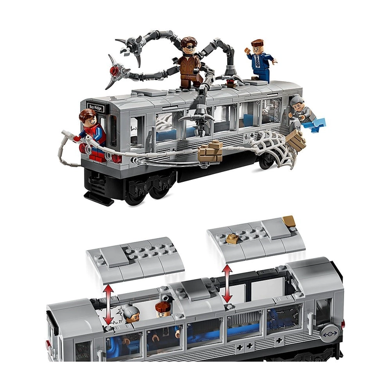 SPIDER-MAN VS DOC OCK ESCENA DEL TREN SUBTERRANEO LEGO SUPER HEROES MARVEL - 9