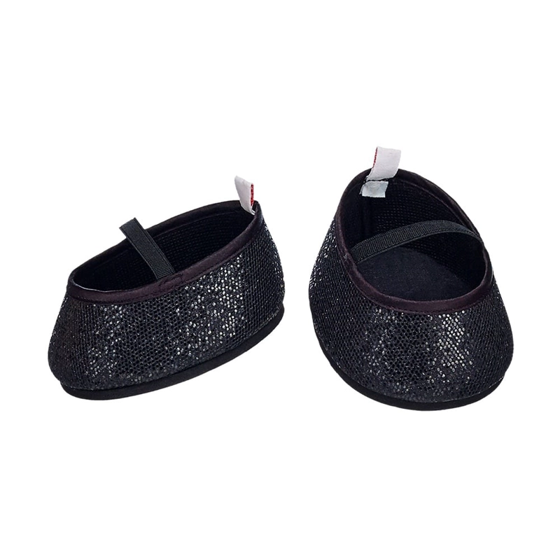 ZAPATOS NEGROS BRILLOS BUILD-A-BEAR - 1