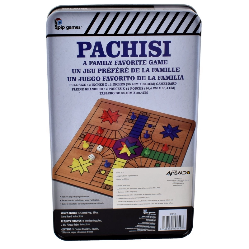 JUEGO DE LUDO EN CAJA METALICA - 4