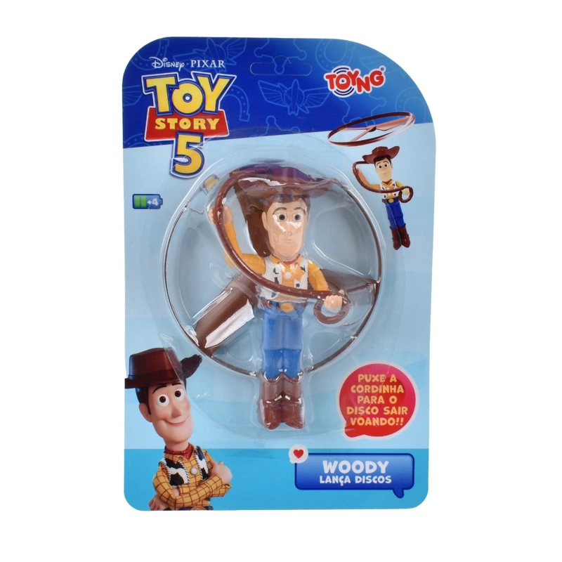 LANZADOR DISCOS VOLADORES WOODY TOY STORY - 3