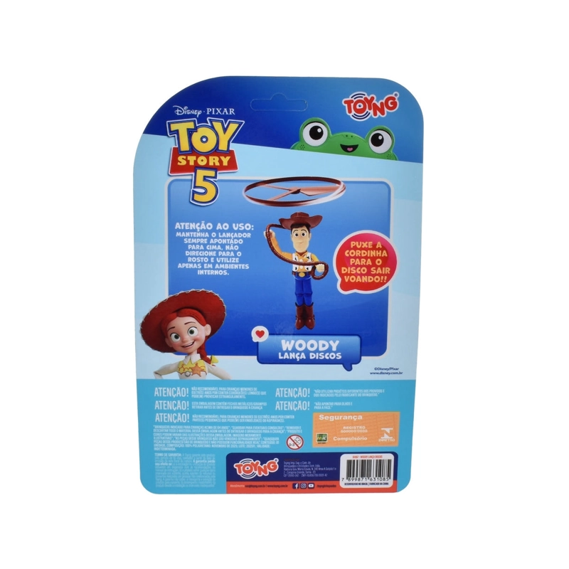 LANZADOR DISCOS VOLADORES WOODY TOY STORY - 4