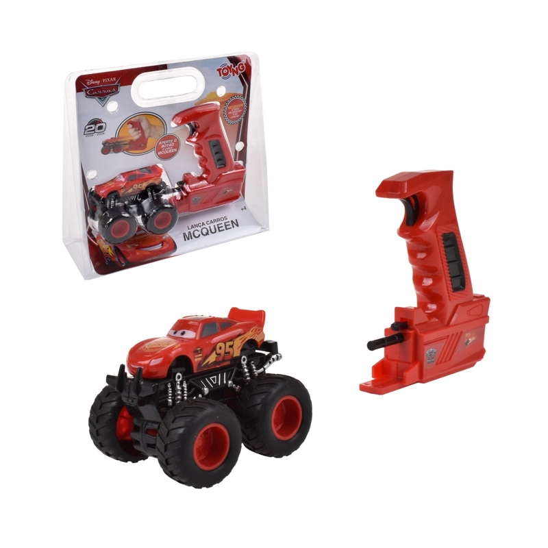 VEHICULO CON LANZADOR 8 CM RAYO MCQUEEN CARS - 1