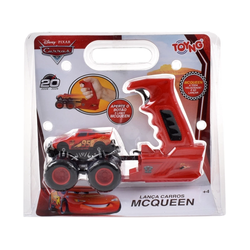 VEHICULO CON LANZADOR 8 CM RAYO MCQUEEN CARS - 3