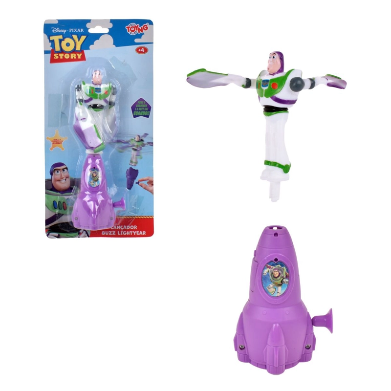 FIGURA VOLADORA CON LANZADOR BUZZ LIGHTYEAR TOY STORY - 1
