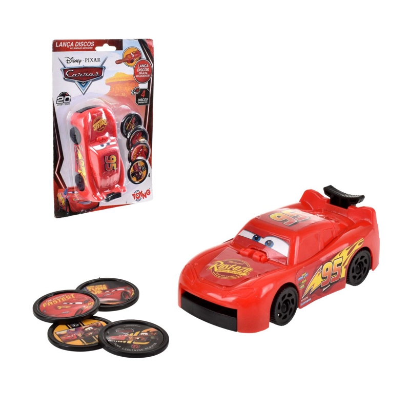 LANZADOR DE DISCOS RAYO MCQUEEN CARS - 1