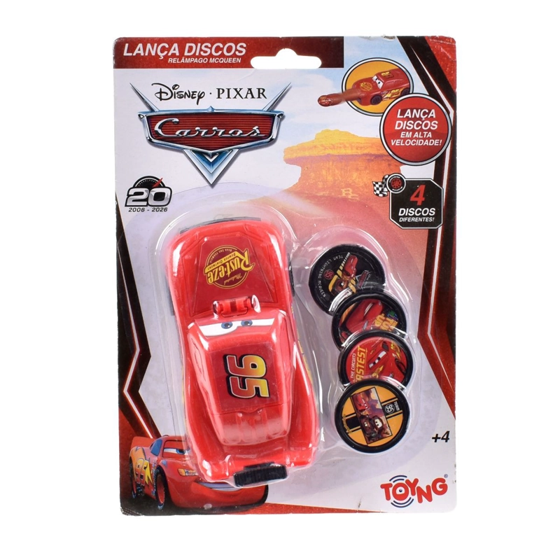LANZADOR DE DISCOS RAYO MCQUEEN CARS - 3