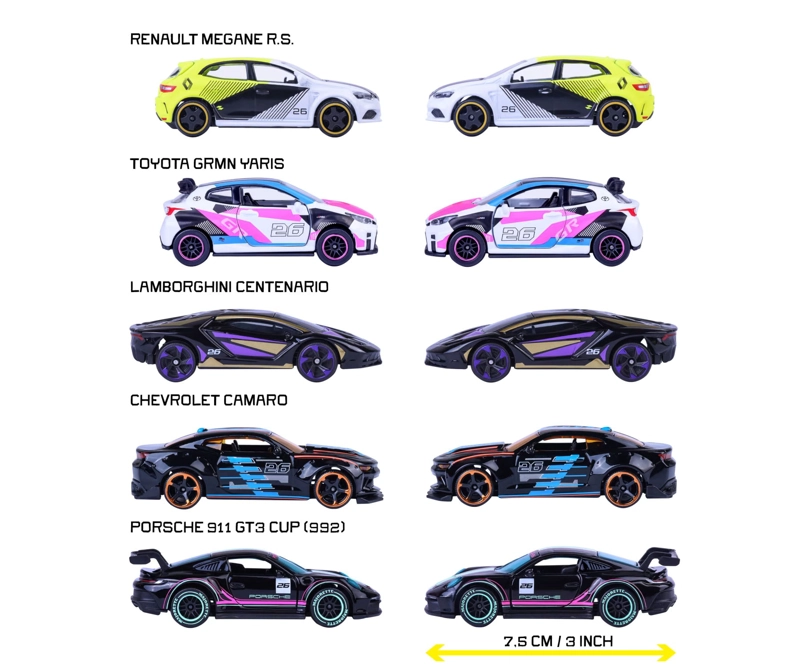 SET 5 VEHICULOS NEON MAJORETTE - 3