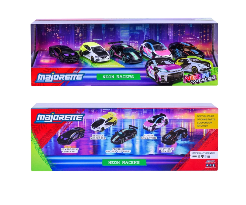 SET 5 VEHICULOS NEON MAJORETTE - 7