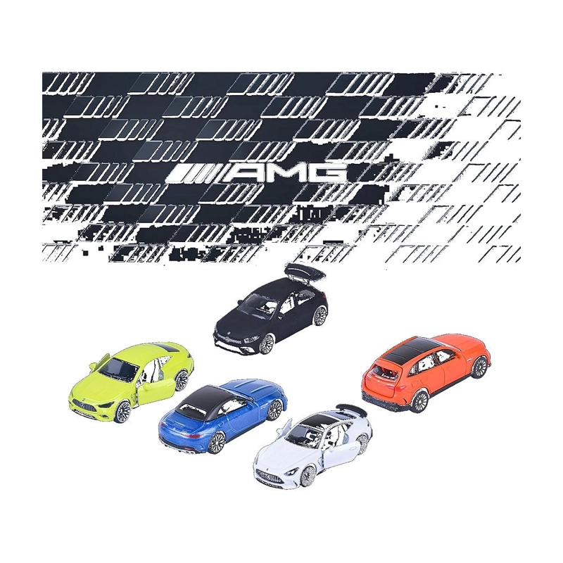 SET 5 VEHICULOS MERCEDES AMG MAJORETTE - 2