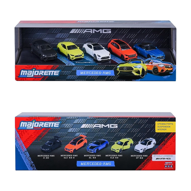 SET 5 VEHICULOS MERCEDES AMG MAJORETTE - 5