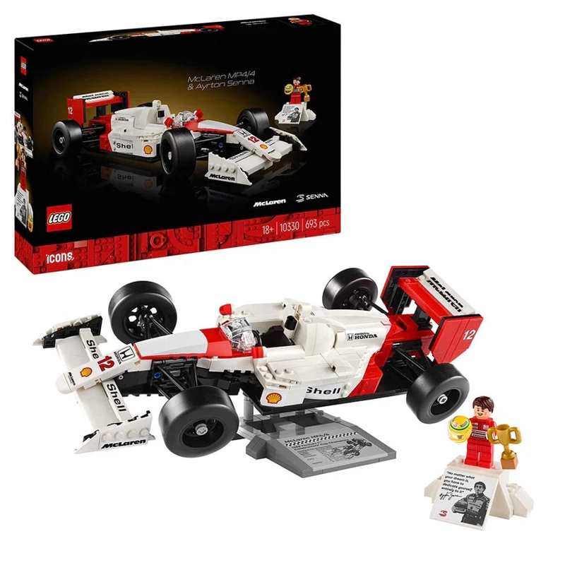 MCLAREN MP4/4 Y AYRTON SENNA LEGO ICONS - 1