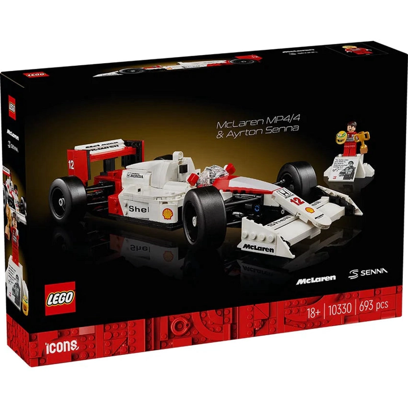 MCLAREN MP4/4 Y AYRTON SENNA LEGO ICONS - 3