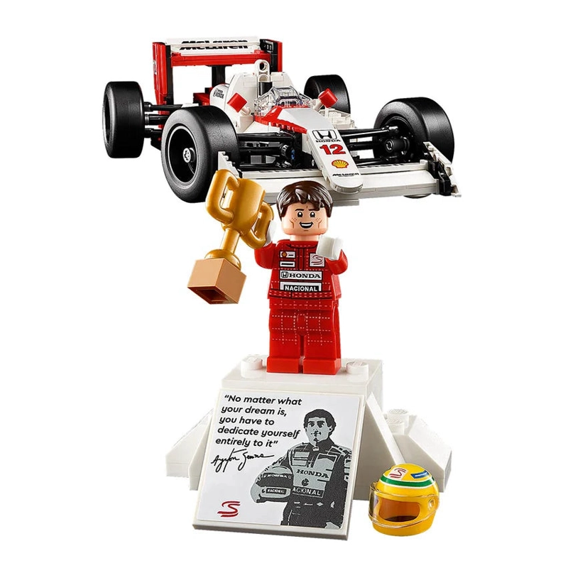 MCLAREN MP4/4 Y AYRTON SENNA LEGO ICONS - 6