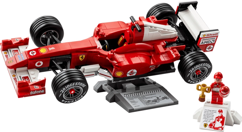 FERRARI F2004 Y MICHAEL SCHUMACHER LEGO ICONS - 2