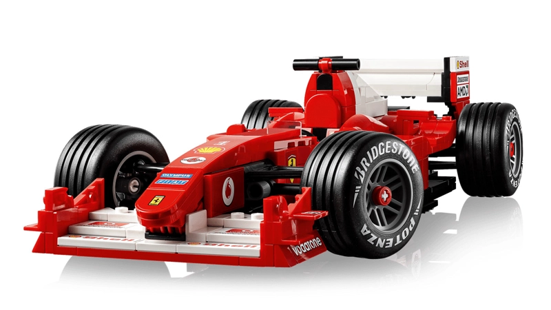FERRARI F2004 Y MICHAEL SCHUMACHER LEGO ICONS - 3