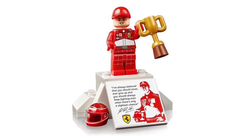 FERRARI F2004 Y MICHAEL SCHUMACHER LEGO ICONS - 4