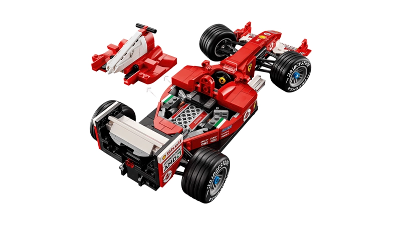 FERRARI F2004 Y MICHAEL SCHUMACHER LEGO ICONS - 7