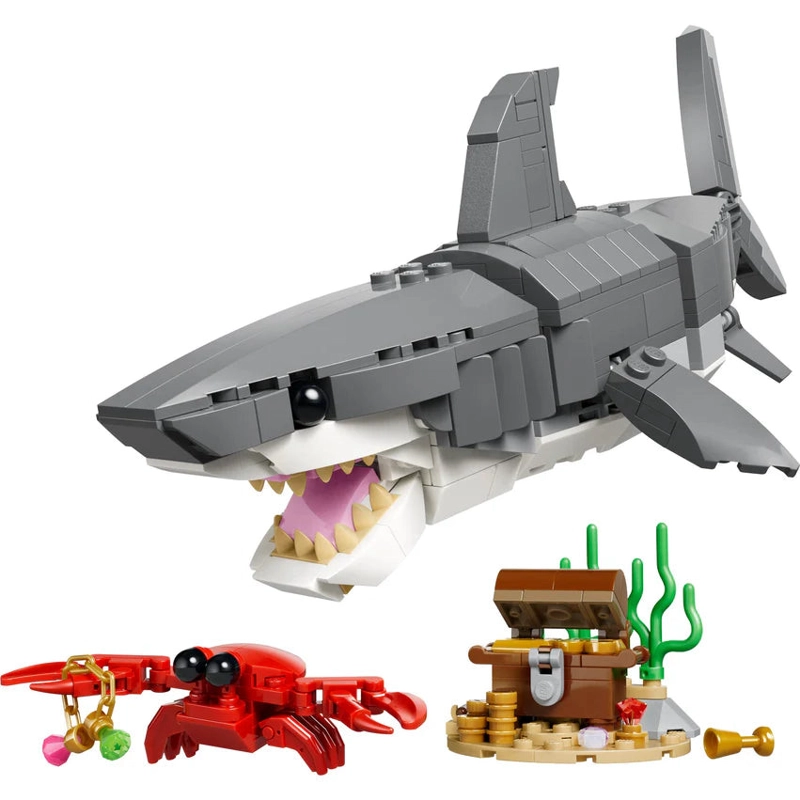 TIBURON FEROZ CON COFRE DEL TESORO LEGO CREATOR - 3